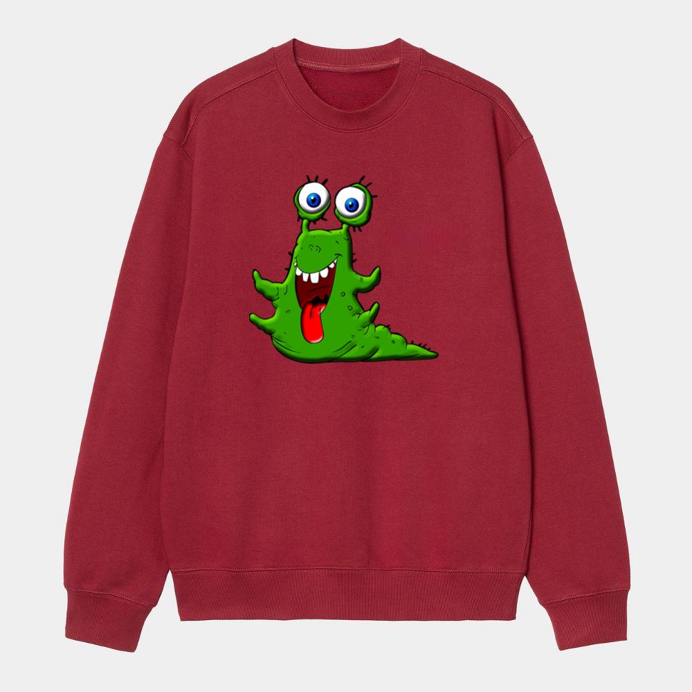 Silly Green Alien Creature Sweatshirt