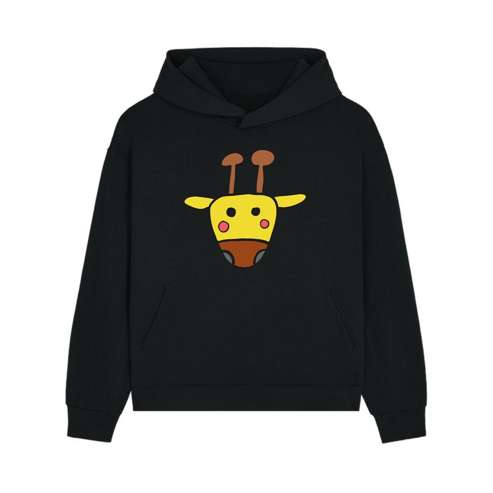 Simple Upside Down Giraffe Face Hoodie