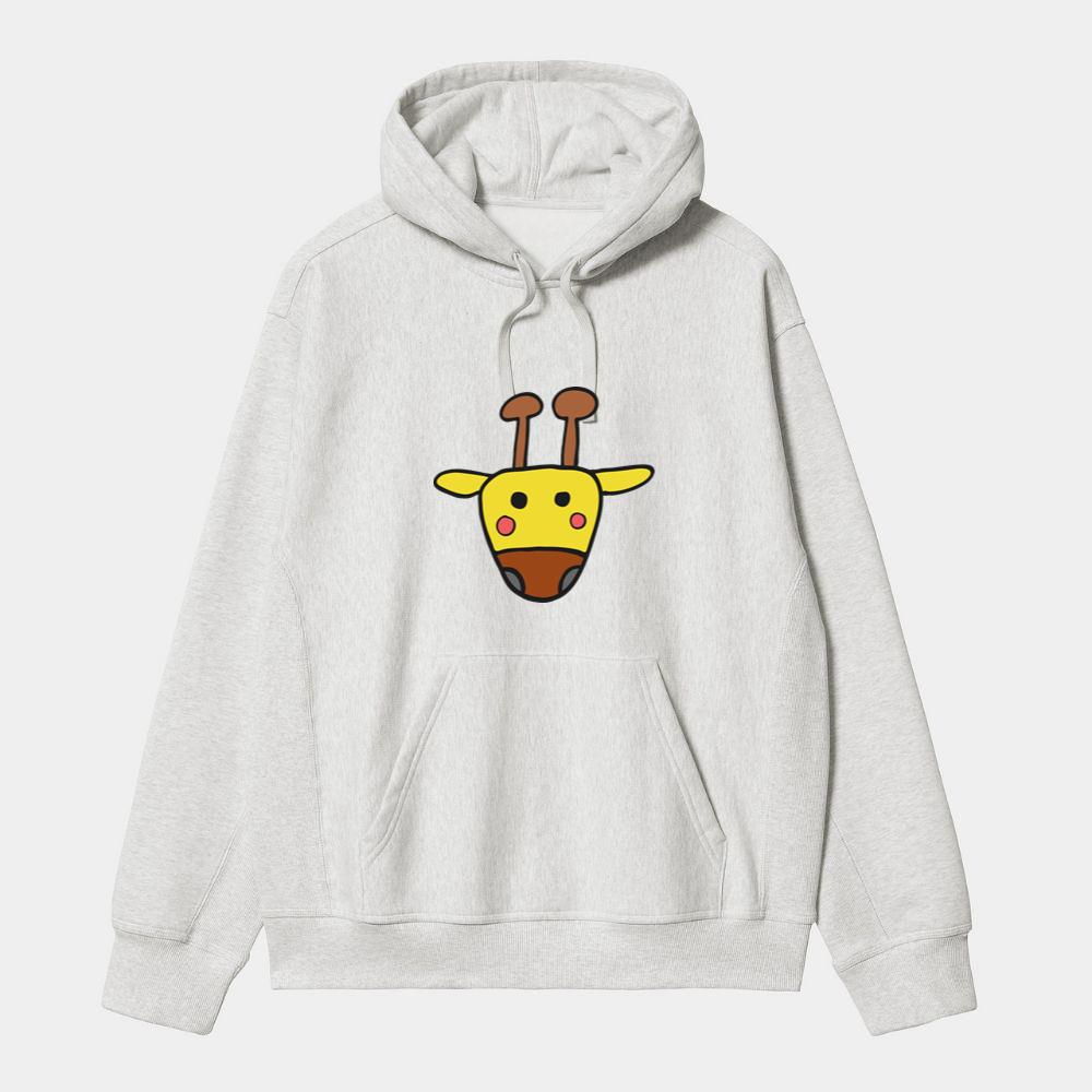 Simple Upside Down Giraffe Face Hoodie