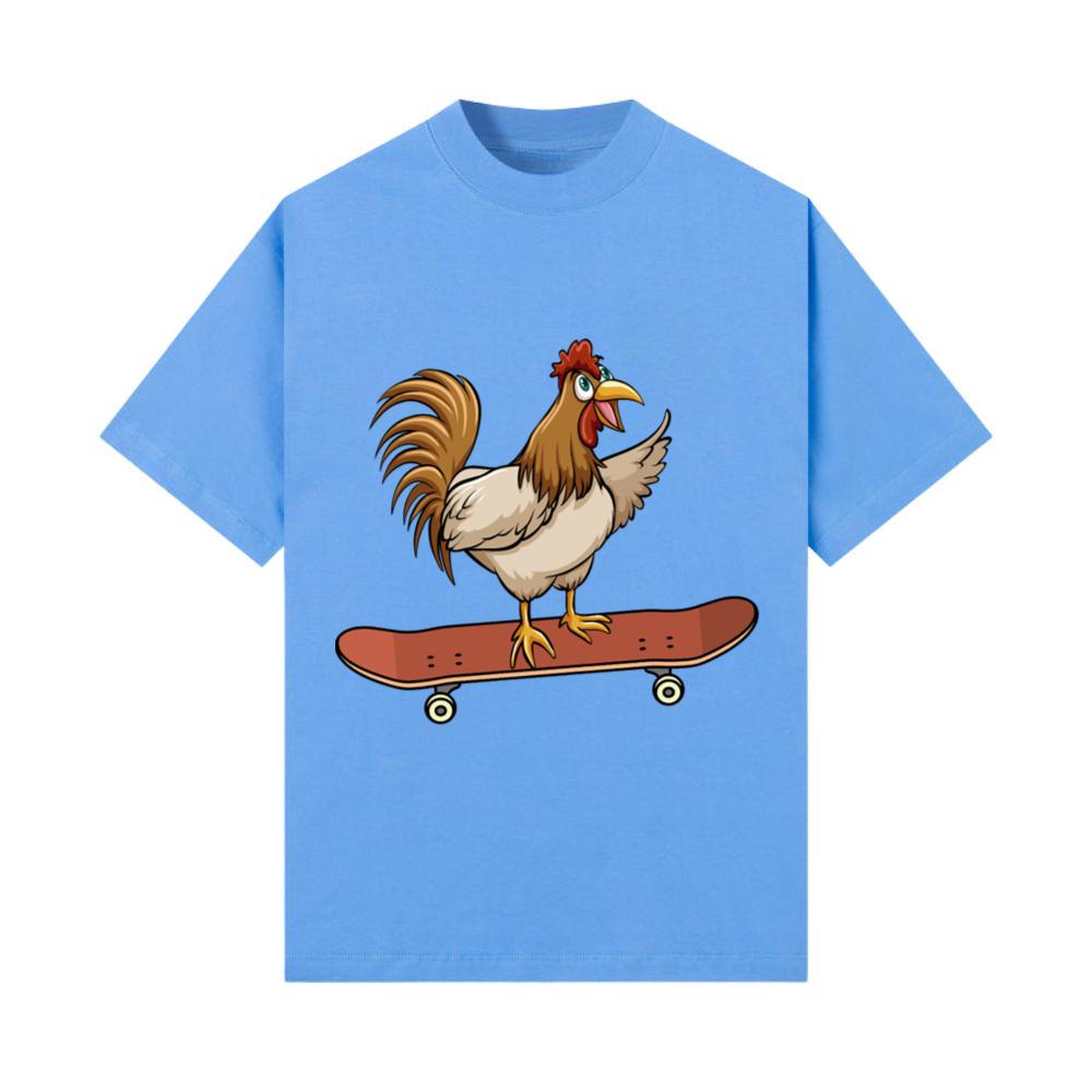 Skateboard Chicken Skateboarding Farm Animal T-Shirt