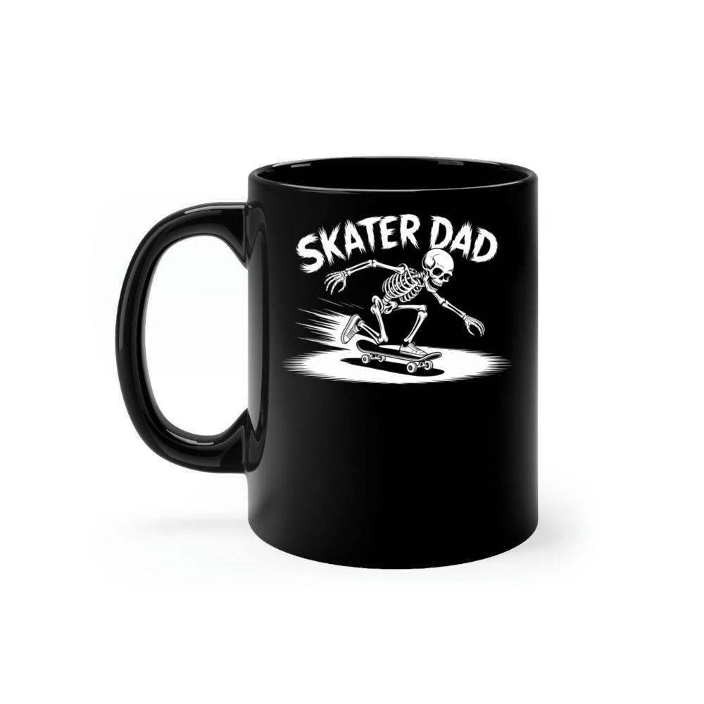 Skater Dad Skeleton Skateboard Graphic Mug
