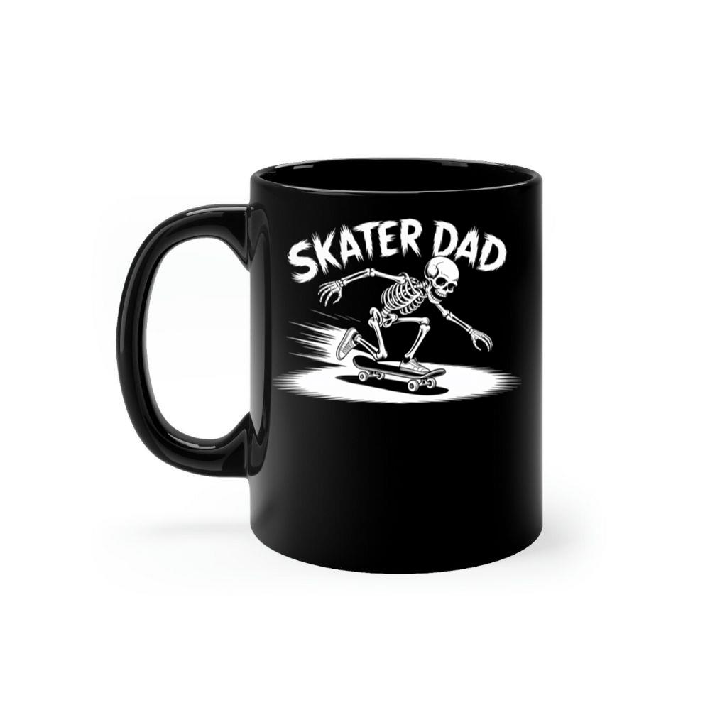 Skater Dad Skeleton Skateboard Graphic Mug