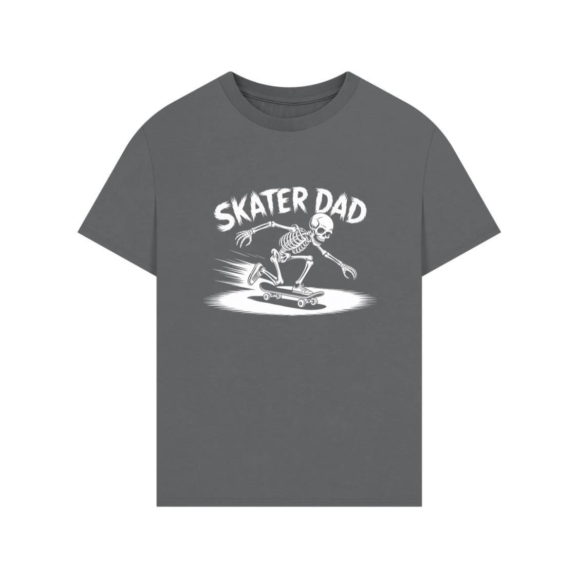 Skater Dad Skeleton Skateboard Graphic TShirt Rewinde