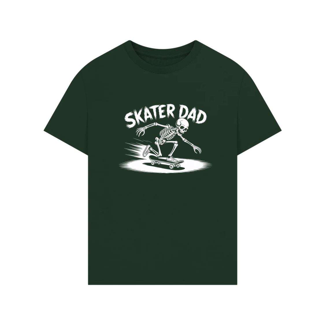 Skater Dad Skeleton Skateboard Graphic TShirt Rewinde