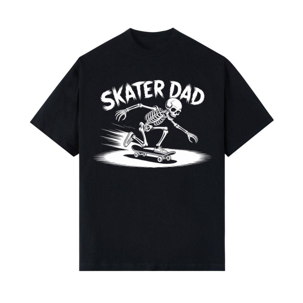 Skater Dad Skeleton Skateboard Graphic T-Shirts