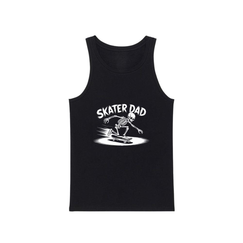 Skater Dad Skeleton Skateboard Graphic TankTop Men