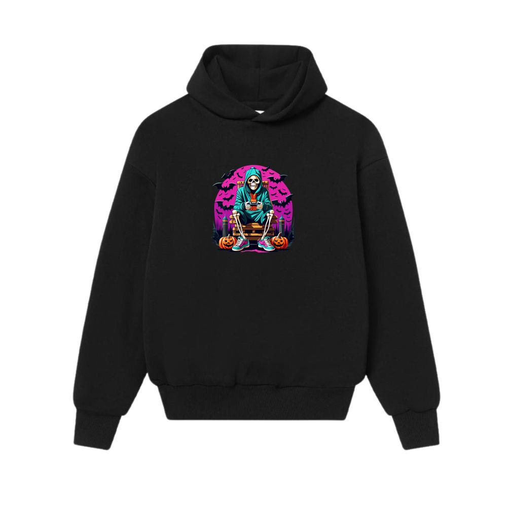 Skeleton Gamer On Halloween Hoodies