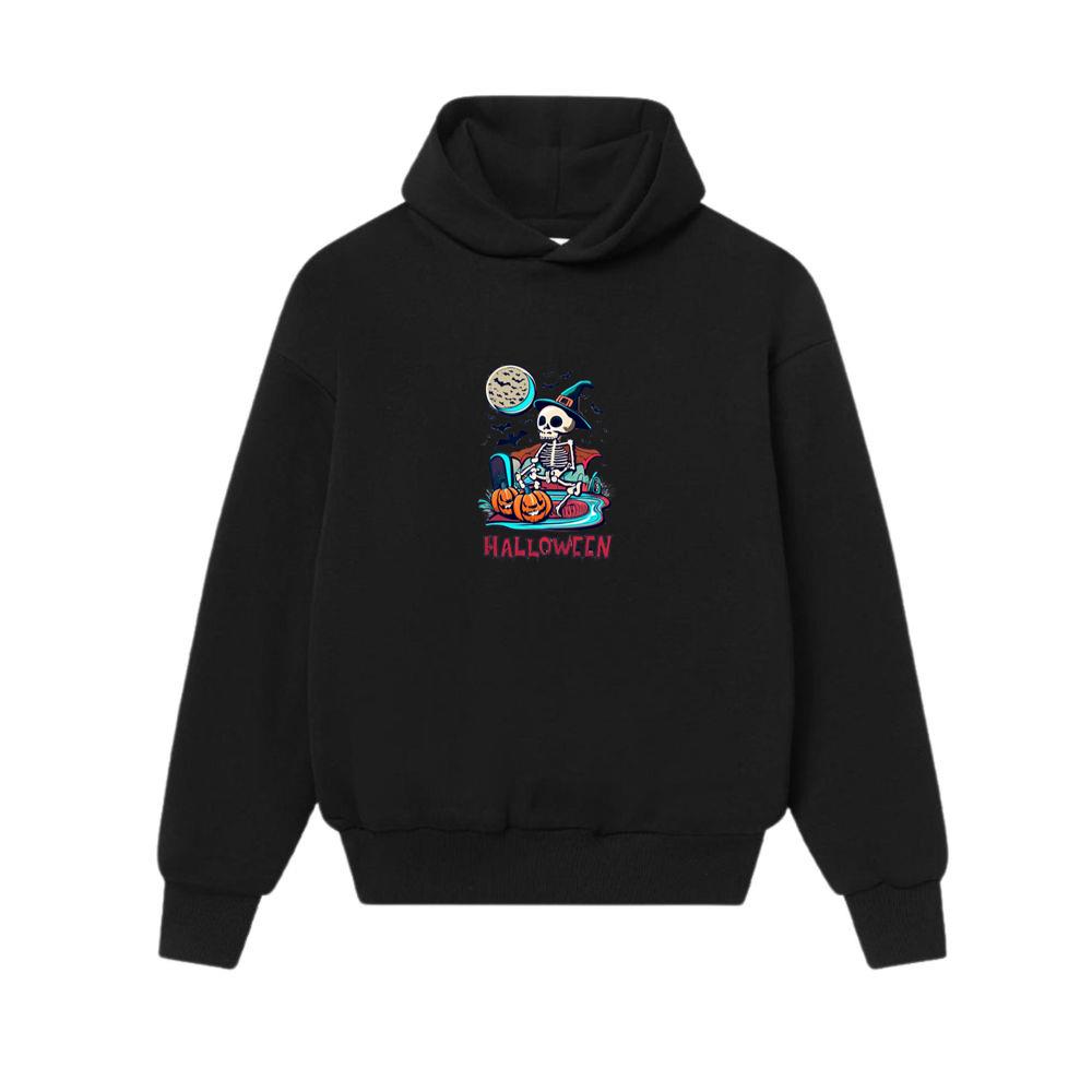 Skeleton Halloween Bat Chilling Hoodies