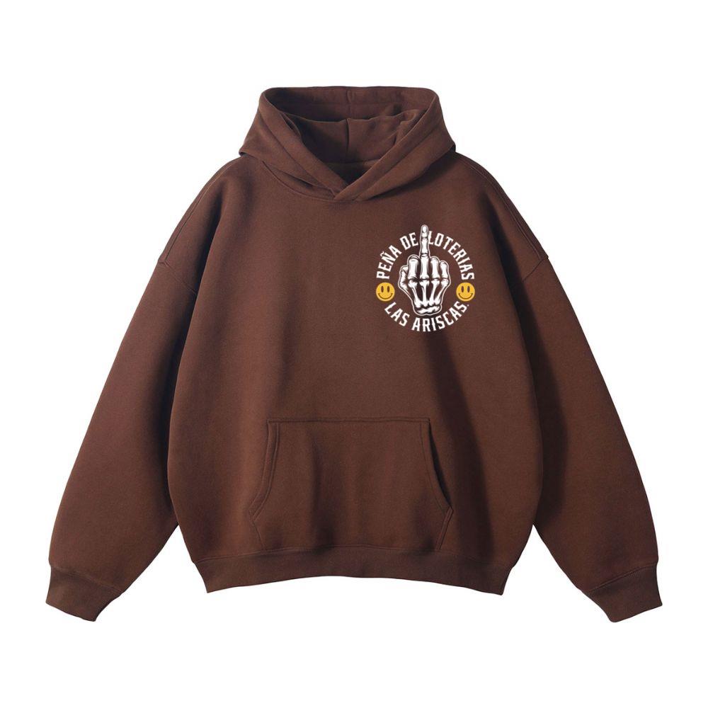 Skeleton Hand Pena de Loteras Las Ariscas Skull Style Artwork Hoodie - Image 3