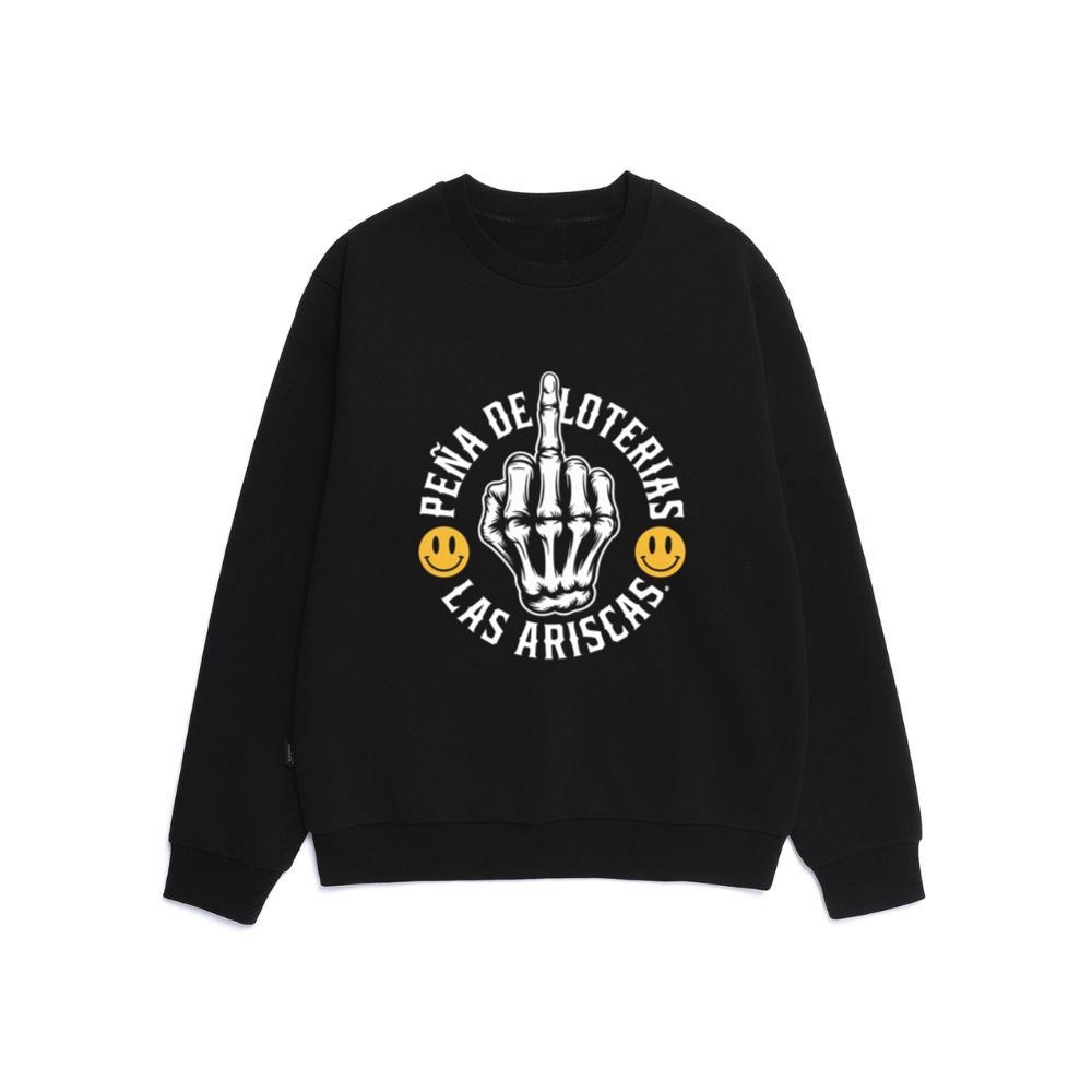 Skeleton Hand Pena de Loteras Las Ariscas Skull Style Artwork Sweatshirt