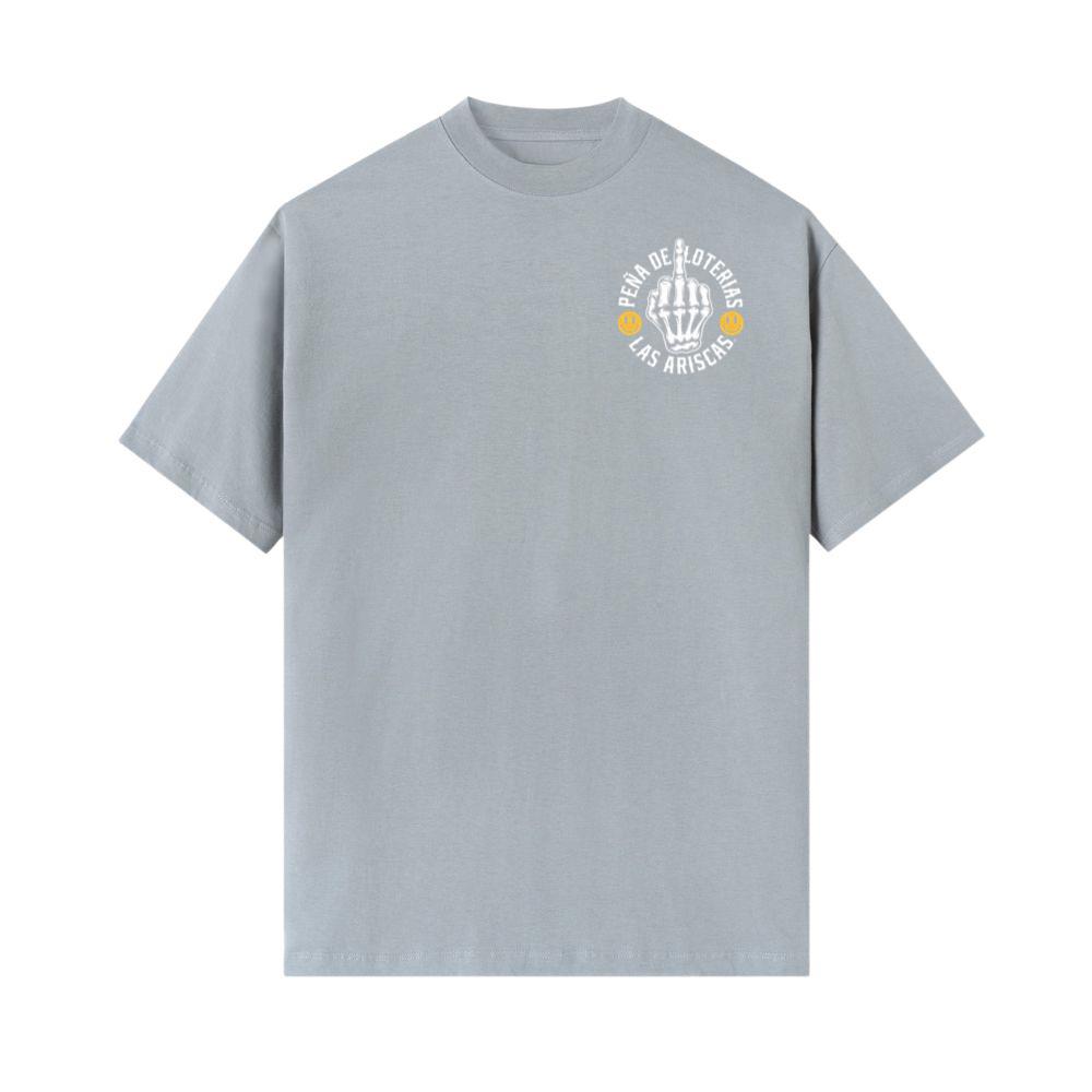 Skeleton Hand Pena de Loteras Las Ariscas Skull Style Artwork T-Shirt - Image 2