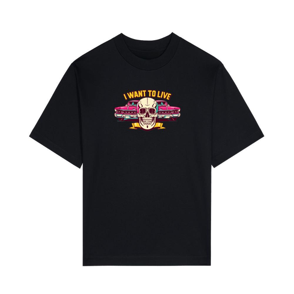 Skeleton I Want To Live Type 1 T-Shirts