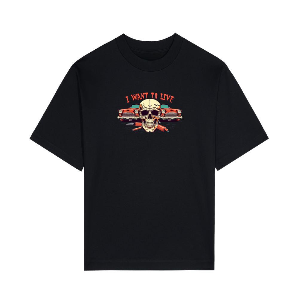 Skeleton I Want To Live Type 2 T-Shirts