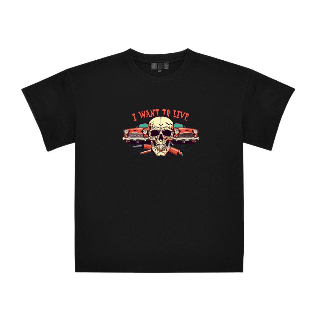 Skeleton I Want To Live Type 2 T-Shirts
