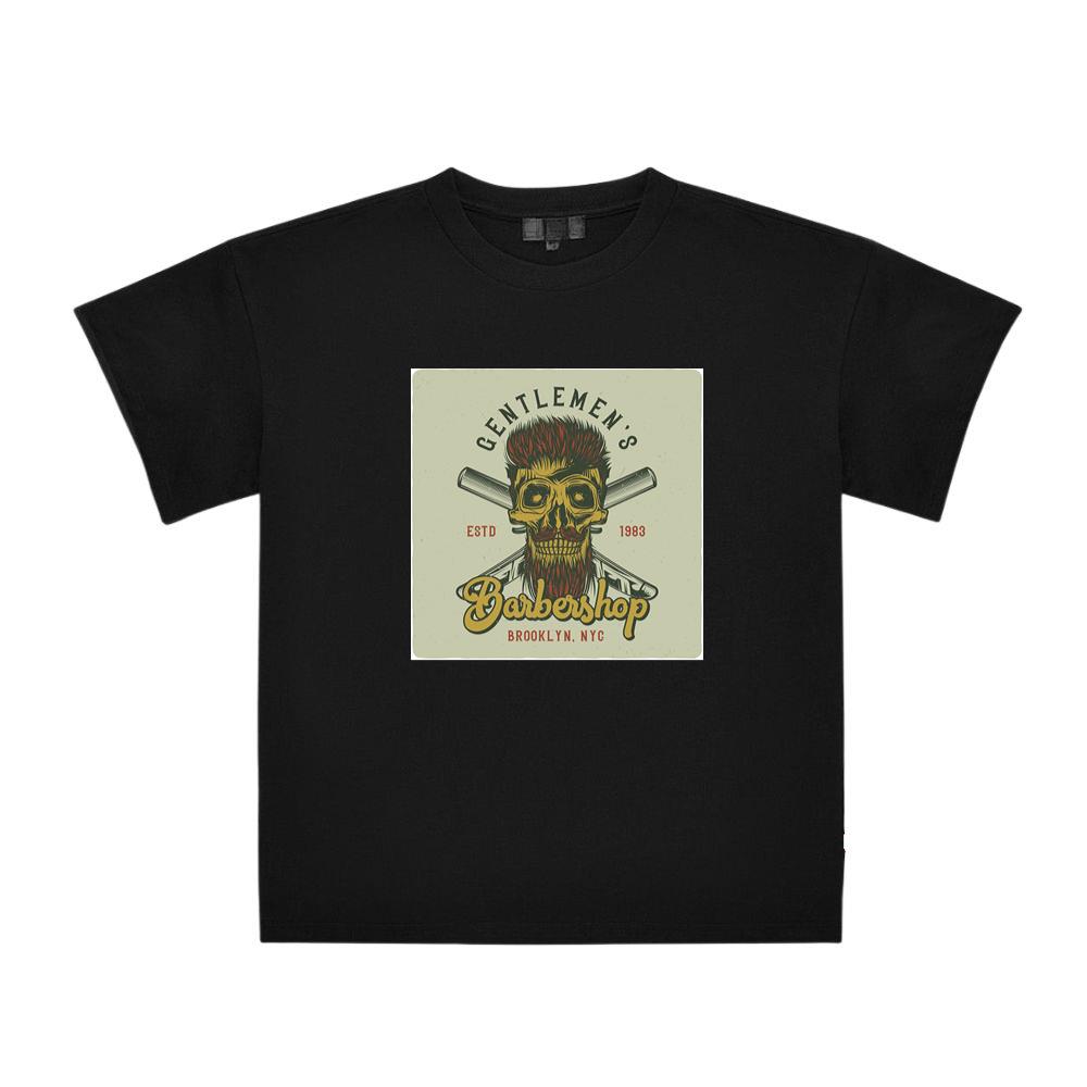 Skull with Beard and Haircut T-Shirts