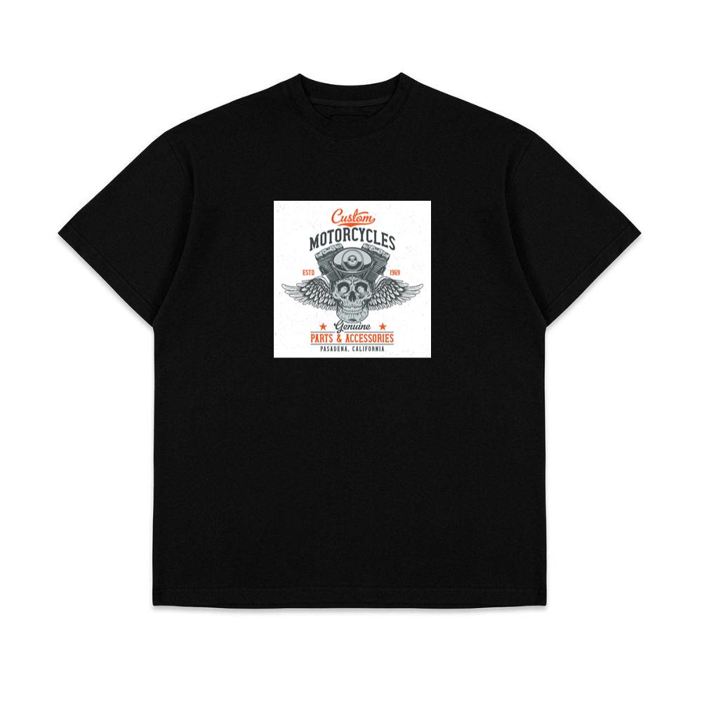 Skull with Engine and Wings T-Shirts