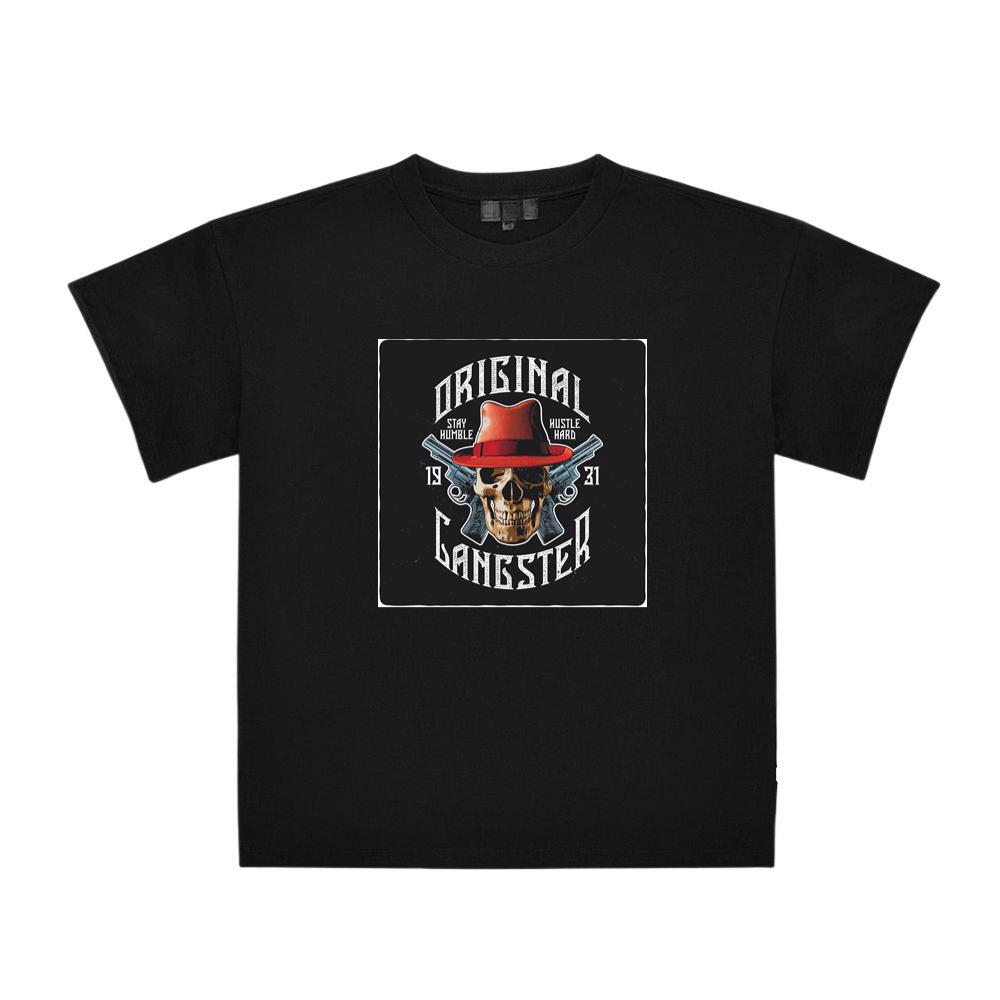 Skull with Fedora Hat and Revolvers T-Shirts