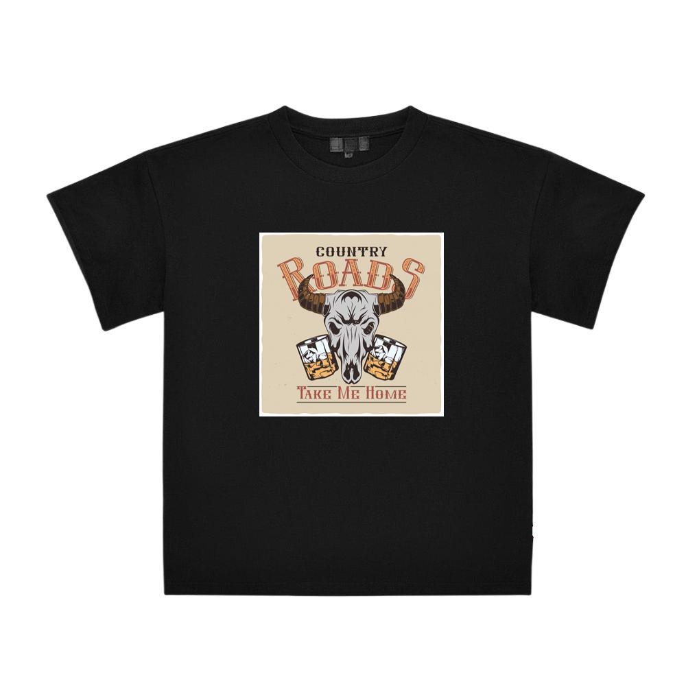 Skull with Whiskey Glasses T-Shirts