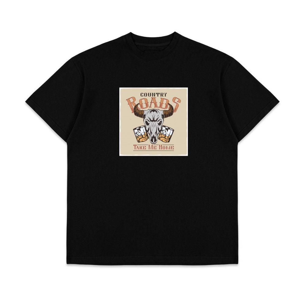 Skull with Whiskey Glasses T-Shirts