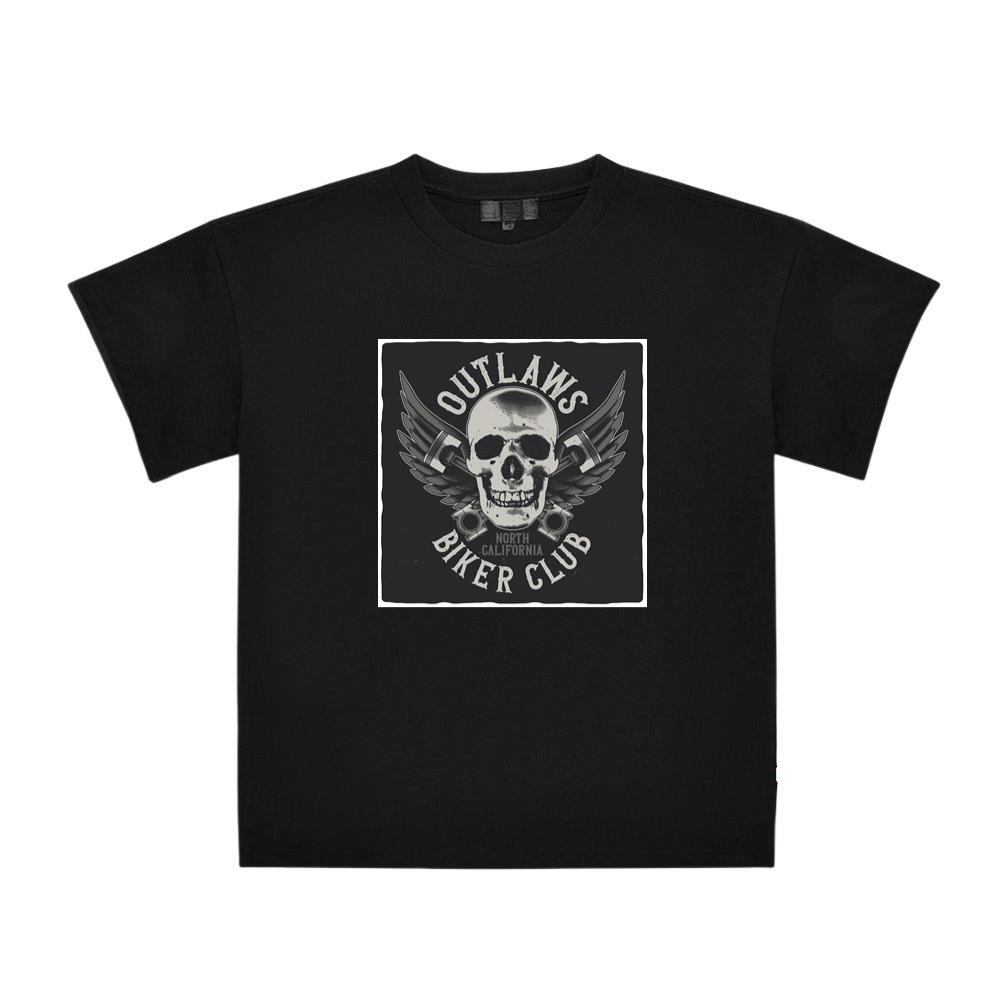 Skull with Wings and Pistons T-Shirts
