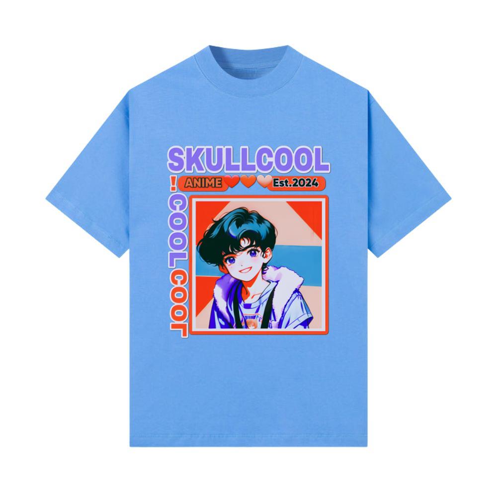 skullcool cool abstract style anime boy art T-Shirt