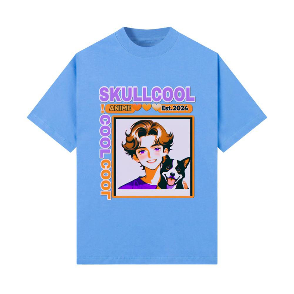 skullcool cool abstract style anime boy art_1 T-Shirt