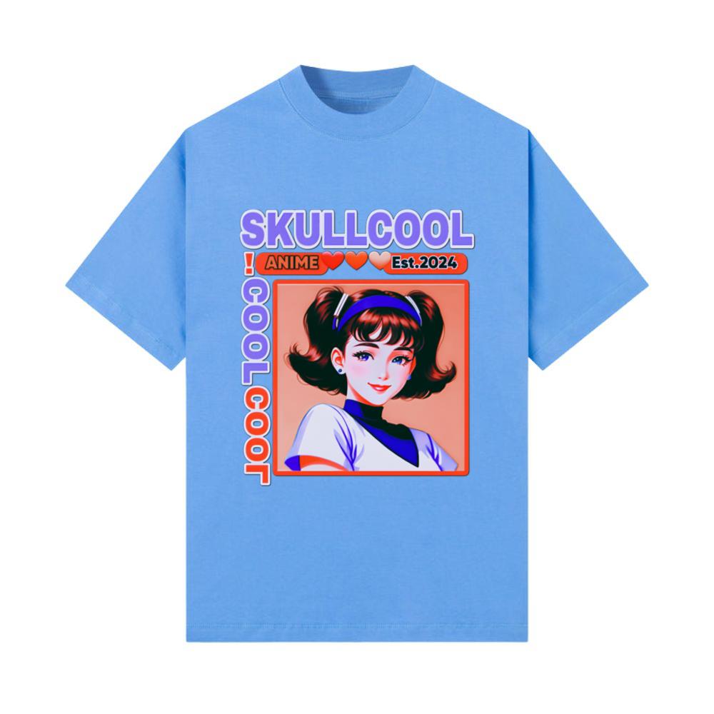 skullcool cool abstract style anime girl art_3 T-Shirt