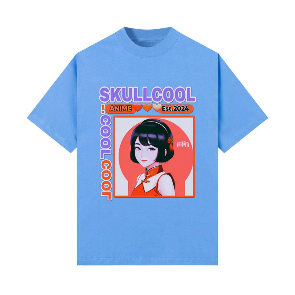 skullcool cool abstract style anime girl art_5 T-Shirt