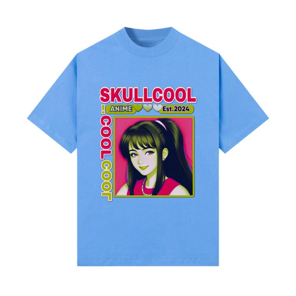 skullcool cool abstract style anime girl art_6 T-Shirt