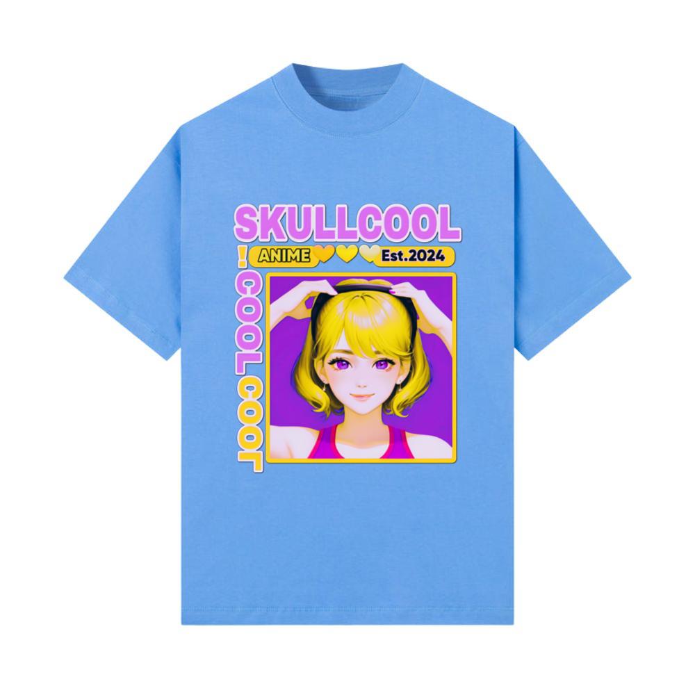 skullcool cool abstract style anime girl art_7 T-Shirt