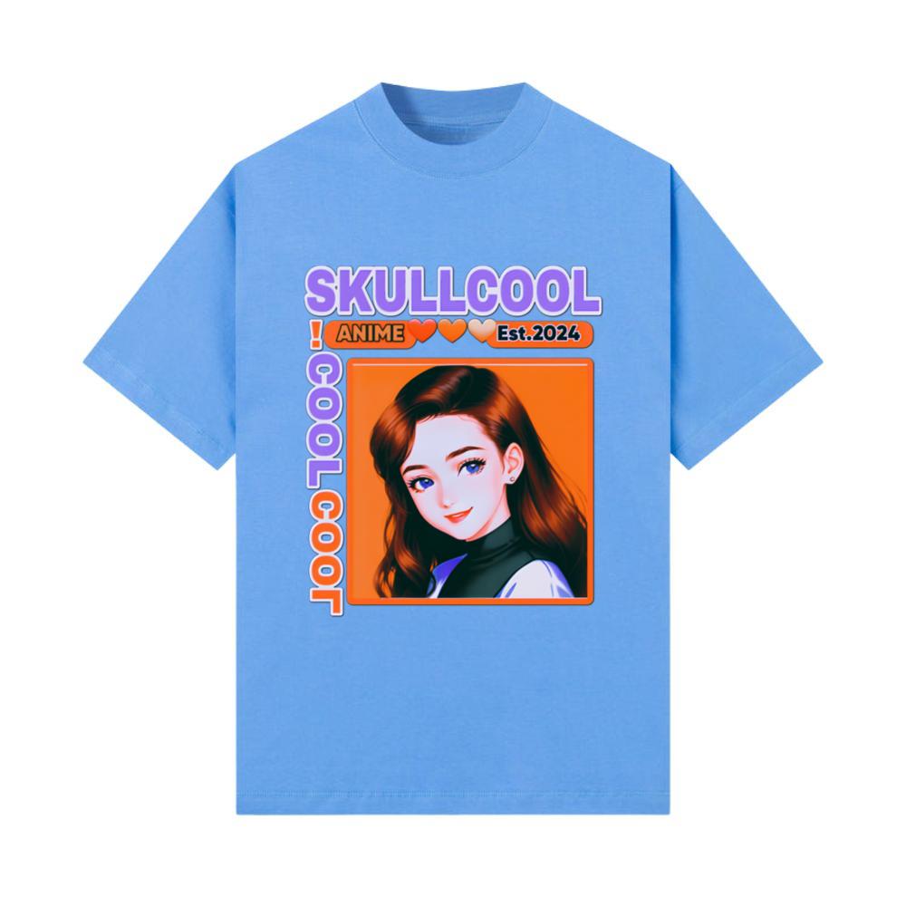 skullcool cool abstract style anime girl art_8 T-Shirt