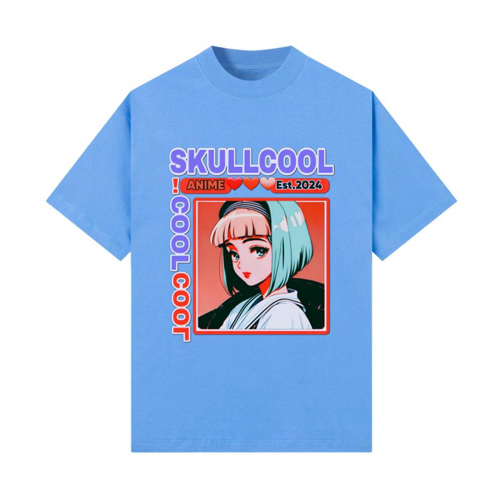 skullcool cool abstract style anime girl art_9 T-Shirt