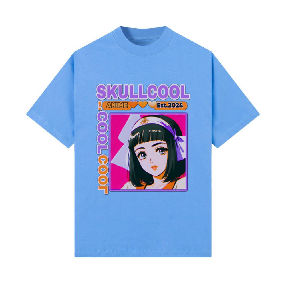 skullcool cool abstract style anime girl design_1 T-Shirt