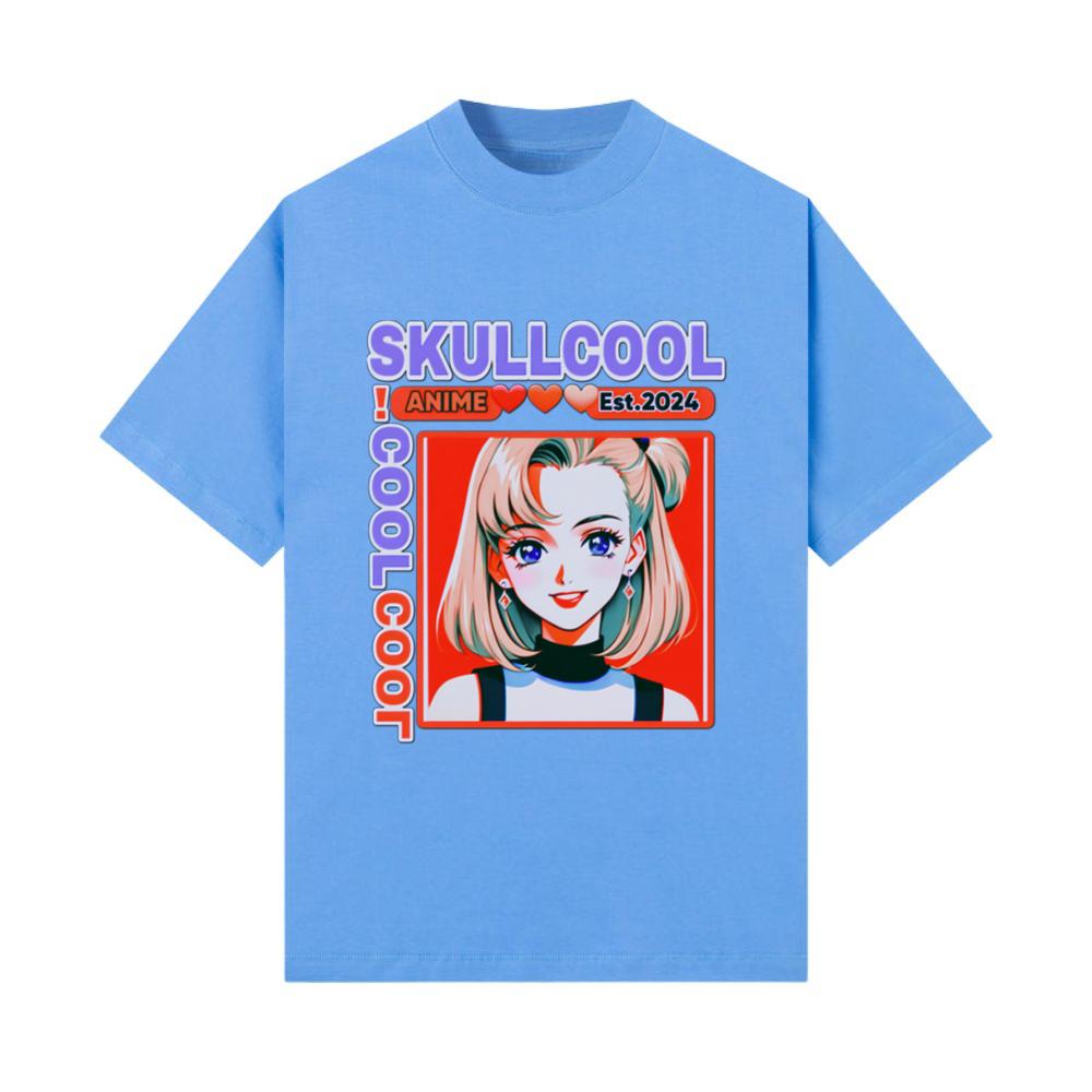 skullcool cool abstract style anime girl design_2 T-Shirt