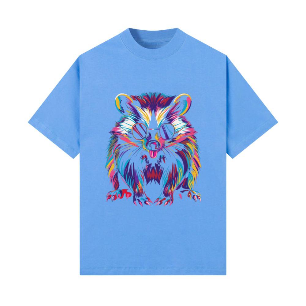 Skunk Animal Sunglasses Popart T-Shirt