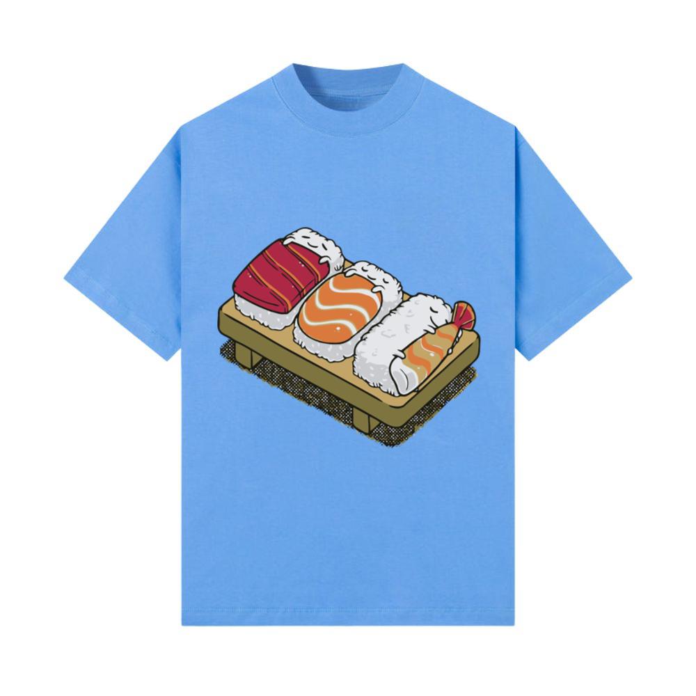 Sleeping cartoon sushi Japan anime food T-Shirt