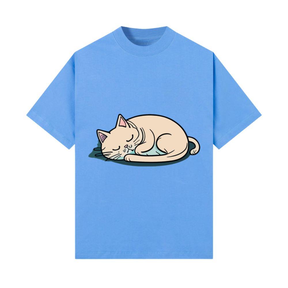 Sleeping Cat Funny Animal T-Shirt