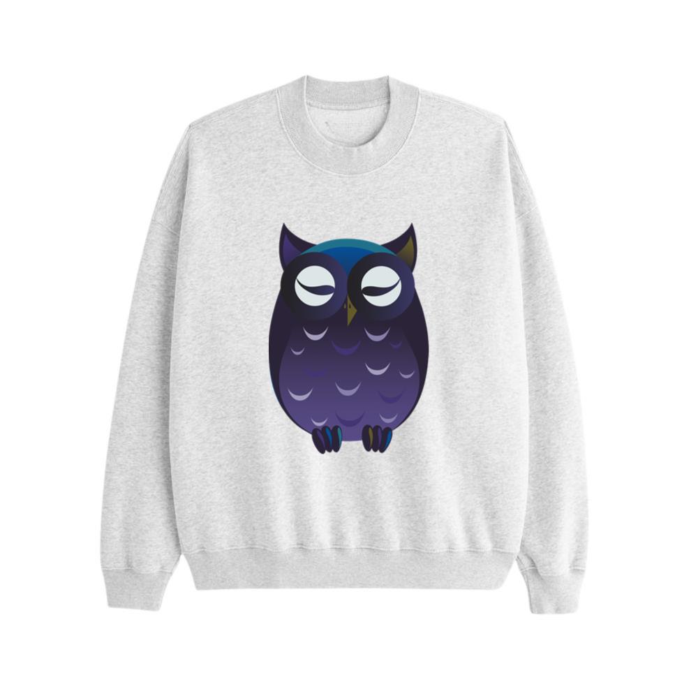Sleepy Purple Owl Sweatsrhits