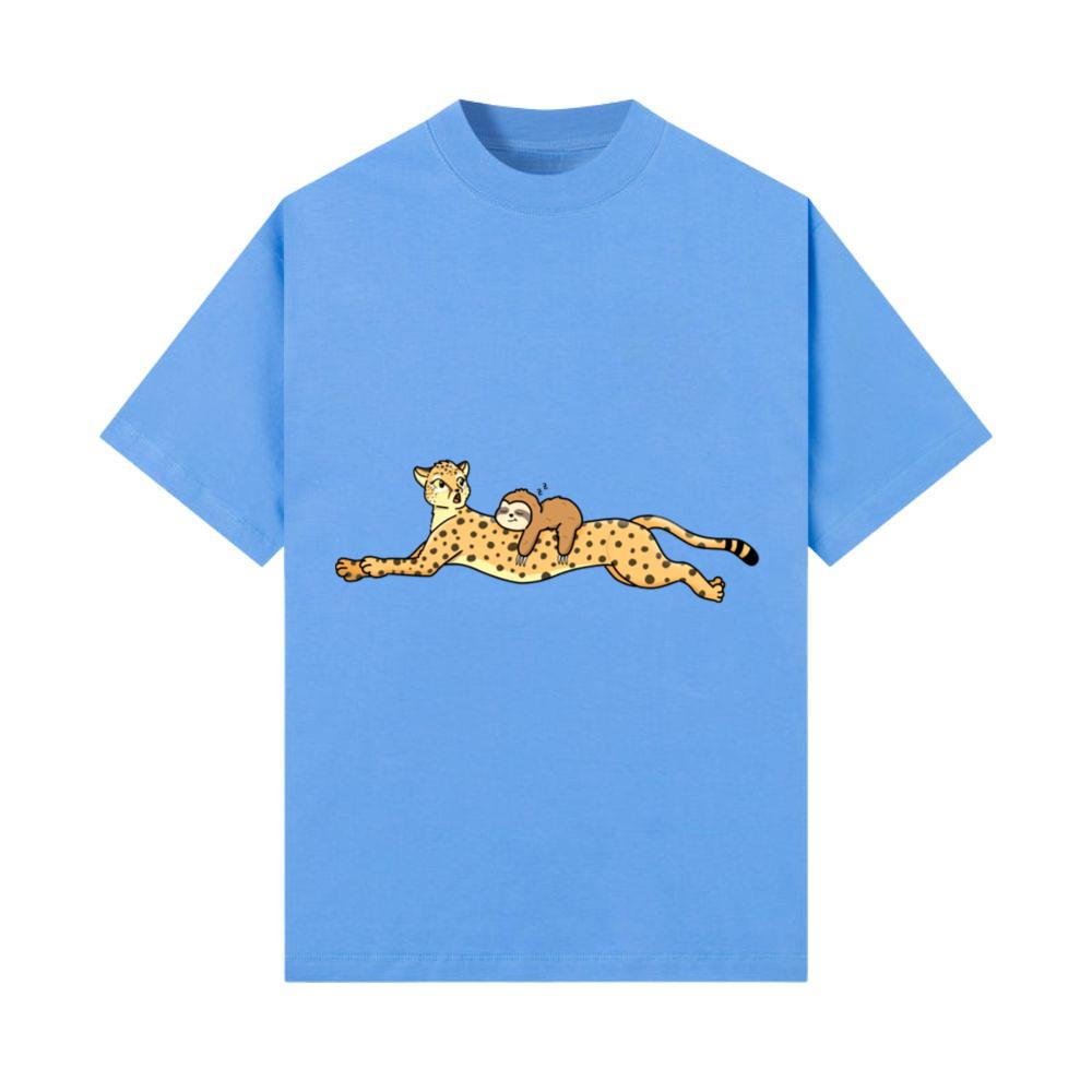 Sloth Rides Cheetah Funny Animals Lover Gift T-Shirt