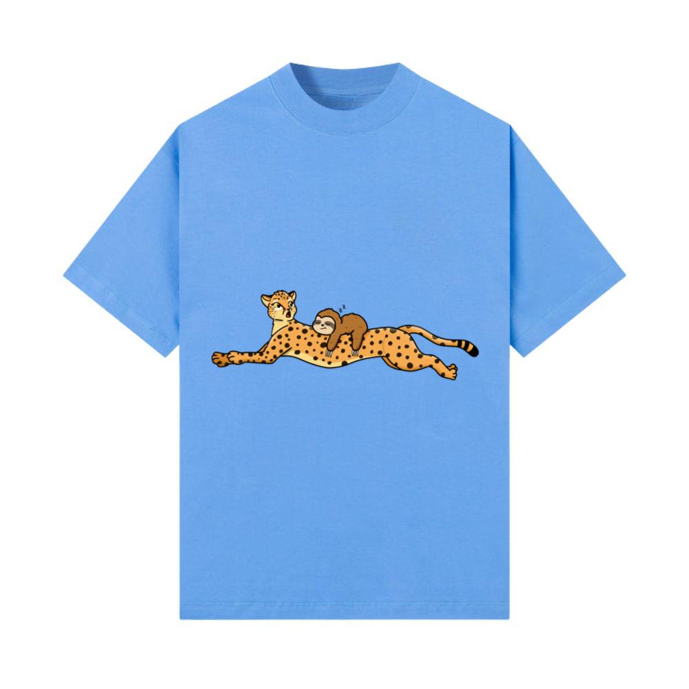 Sloth Riding Cheetah for Funny Animals Lover Gift T-Shirt