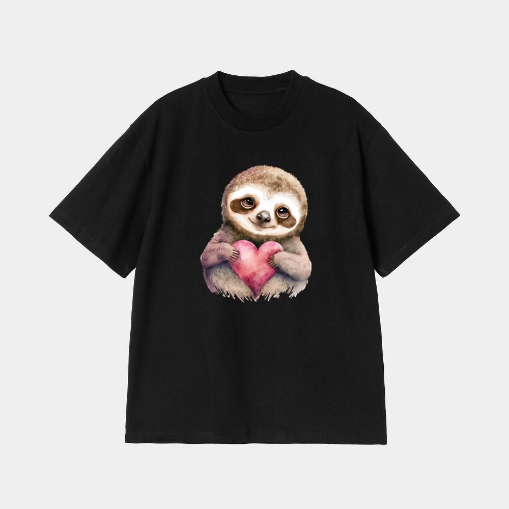 Sloth with Heart T-Shirt