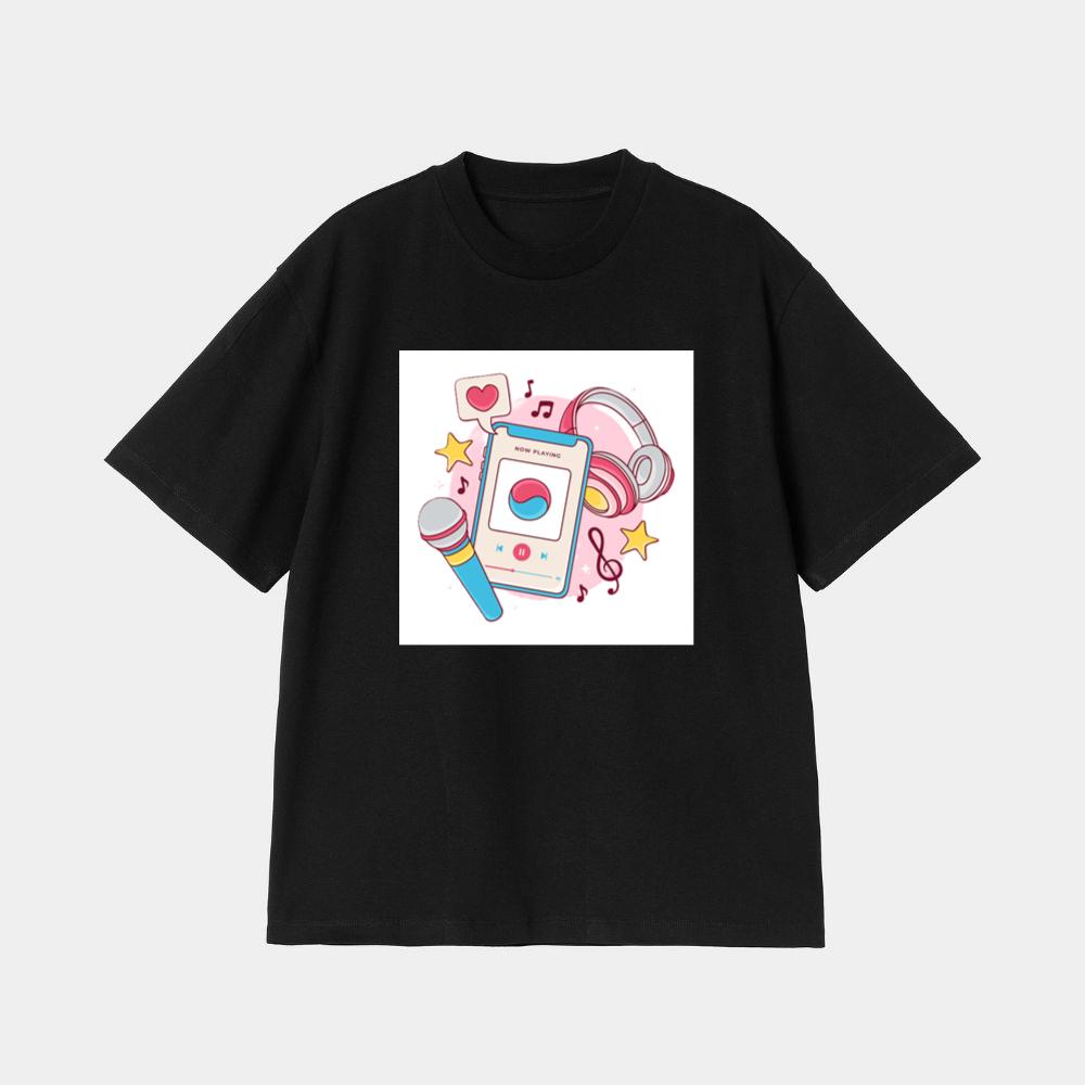 Smartphone Music with Headphones and Microphone T-Shirt