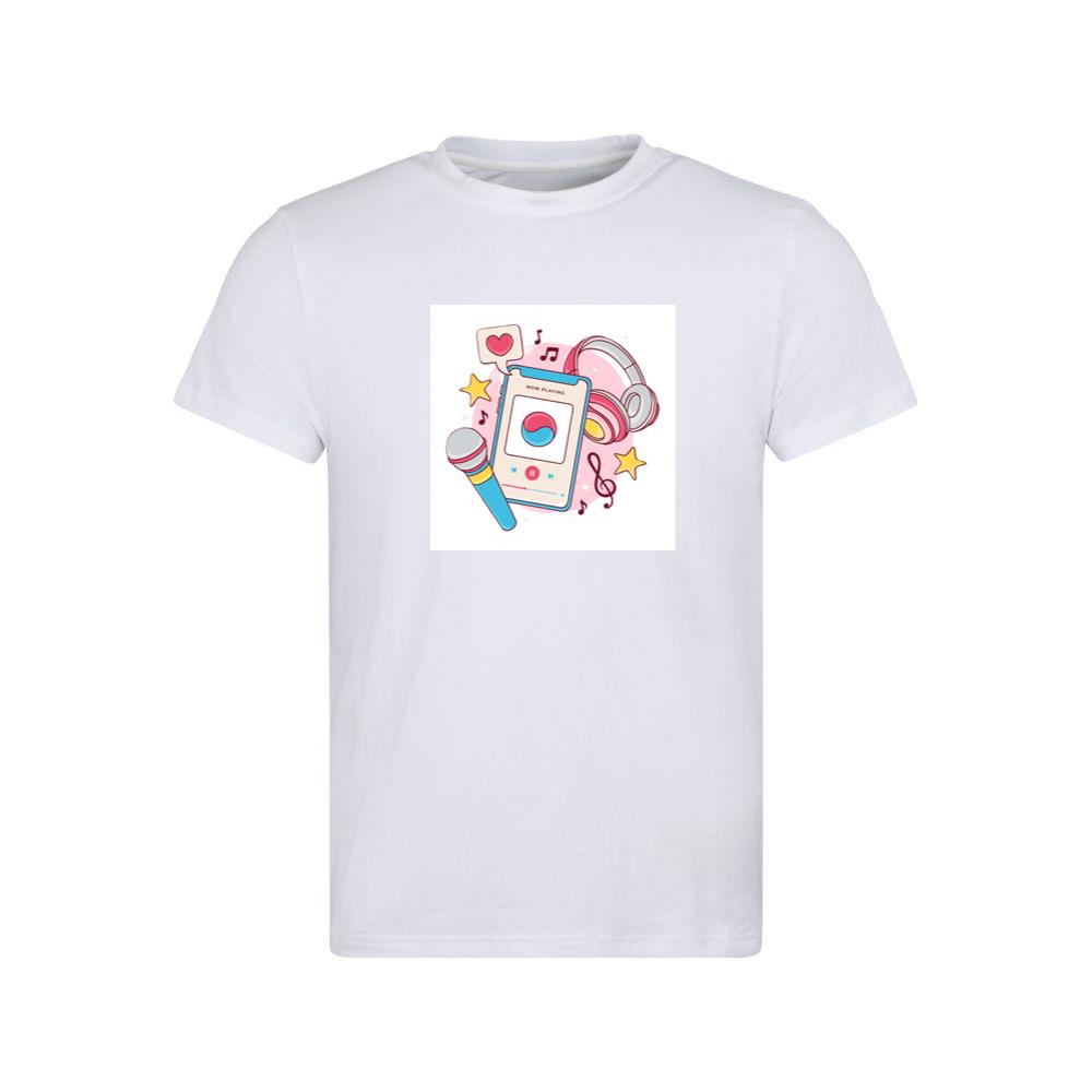 Smartphone Music with Headphones and Microphone T-Shirts