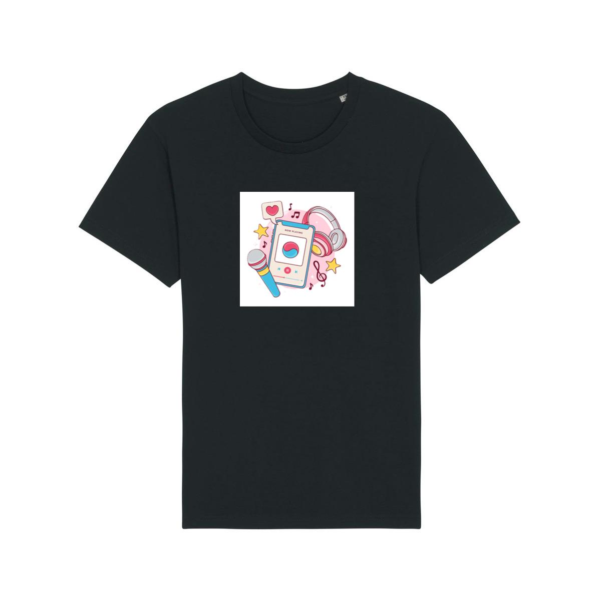 Smartphone Music with Headphones and Microphone T-Shirts