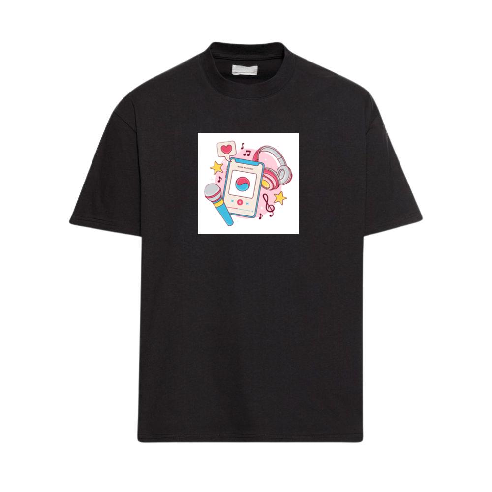 Smartphone Music with Headphones and Microphone T-Shirts