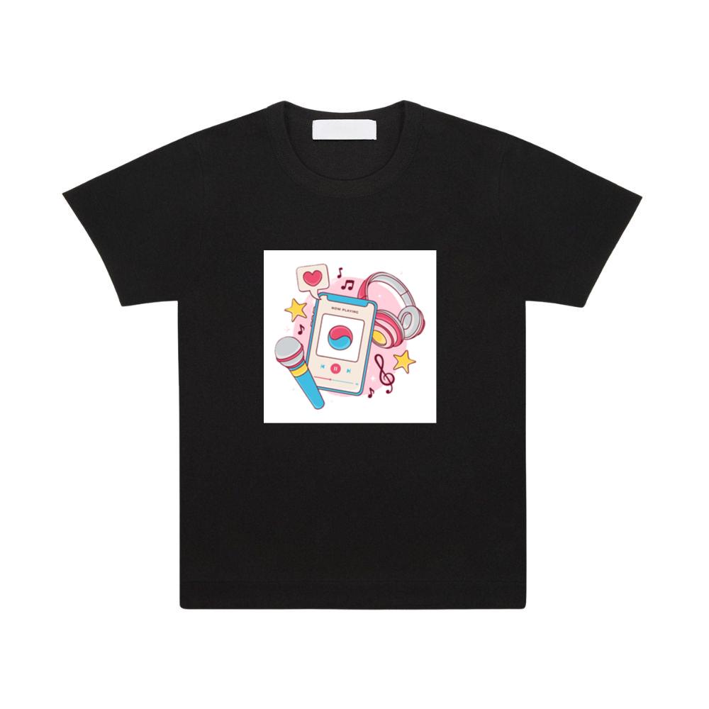 Smartphone Music with Headphones and Microphone TShirts Daisysay