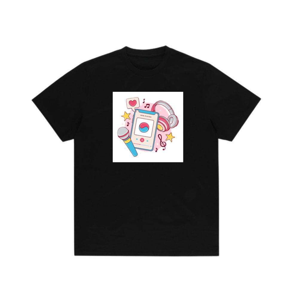 Smartphone Music with Headphones and Microphone T-Shirts