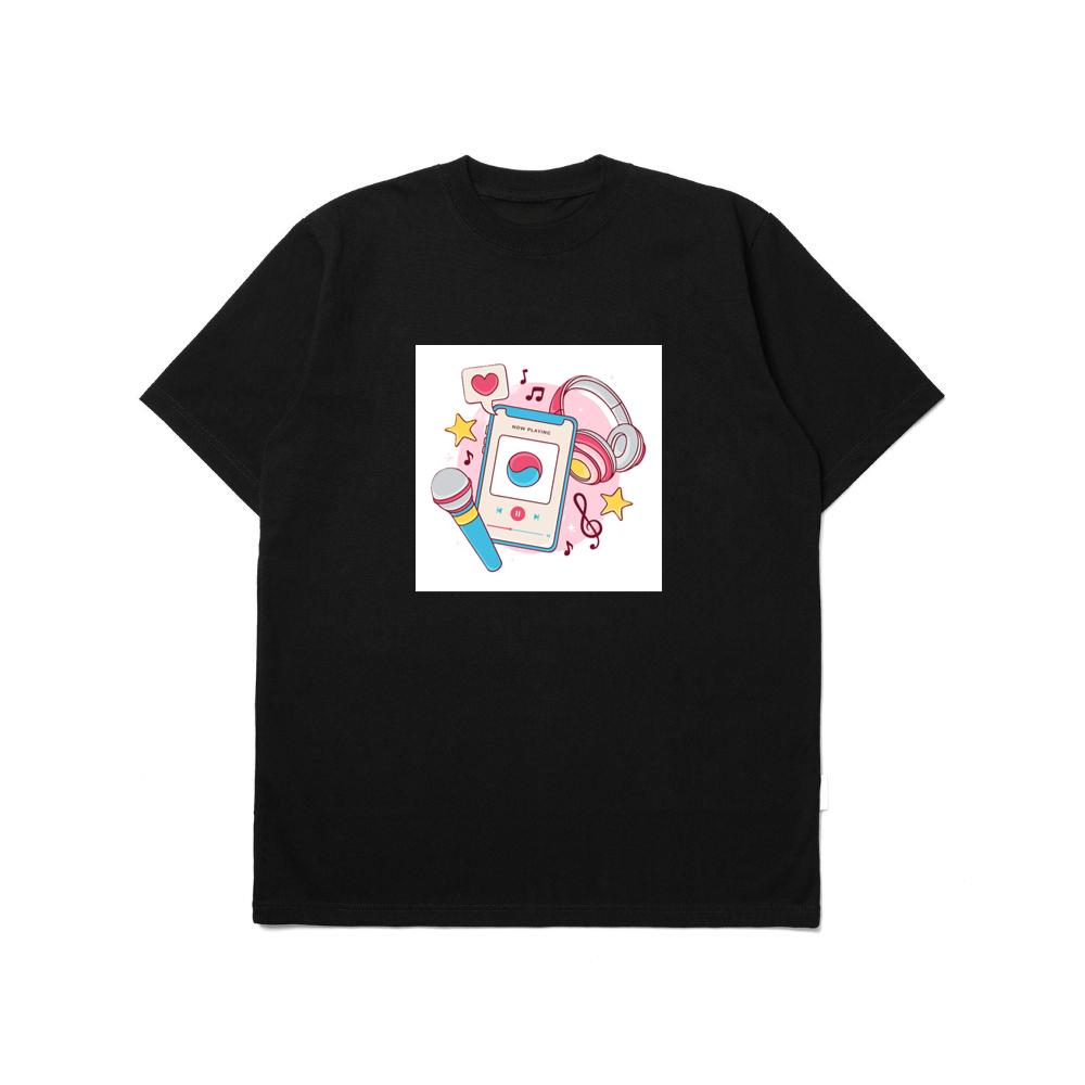 Smartphone Music with Headphones and Microphone T-Shirts