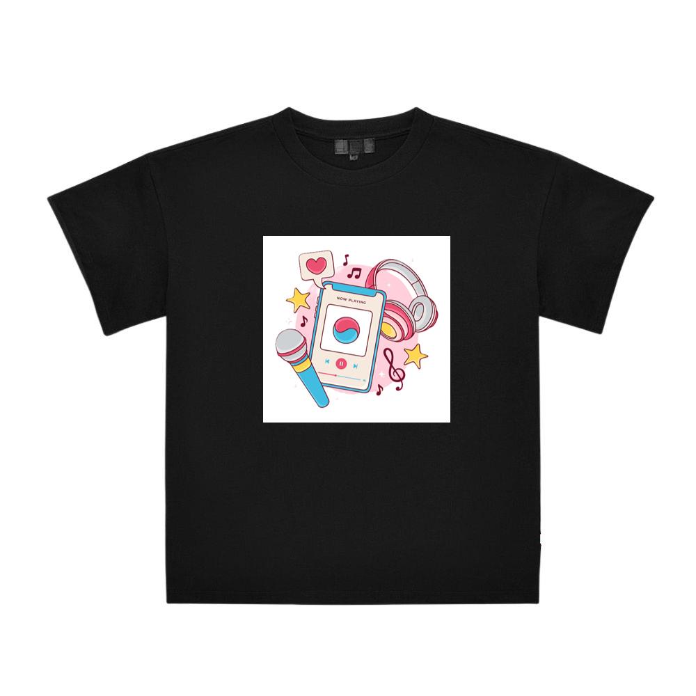 Smartphone Music with Headphones and Microphone T-Shirts