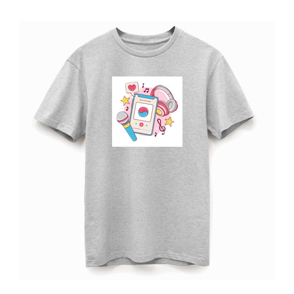 Smartphone Music with Headphones and Microphone TShirts Pagetees